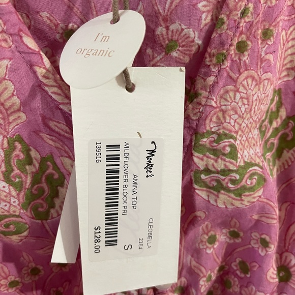 Cleobella pink crop top NWT - Picture 3 of 6